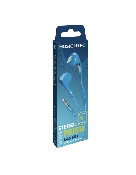 SBS MHEARSETB AURICOLARI PRISM SEMI IN EAR 3,5MM BLU
