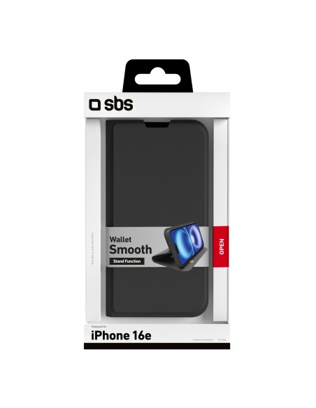 SBS TEWALIPSE25K IPHONE 16E CUSTODIA A LIBRO NERO