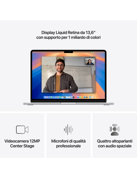 APPLE MW0X3T/A MACBOOK AIR 13" M4  10CPU 10GPU 16GB 512GB SILVER