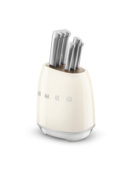 SMEG KBSF02CR CEPPO CON 6 COLTELLI PANNA
