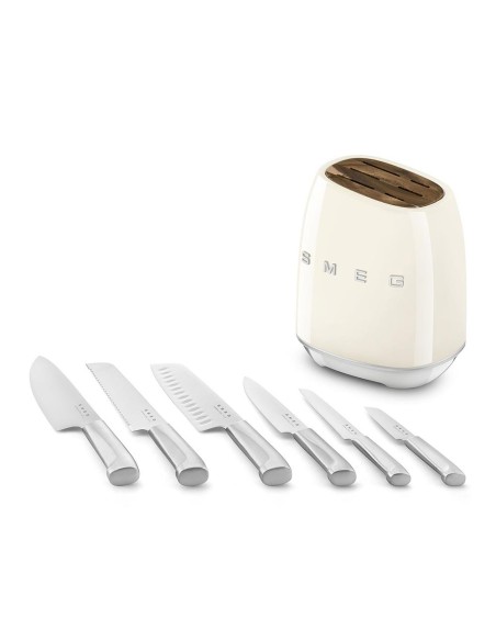 SMEG KBSF02CR CEPPO CON 6 COLTELLI PANNA