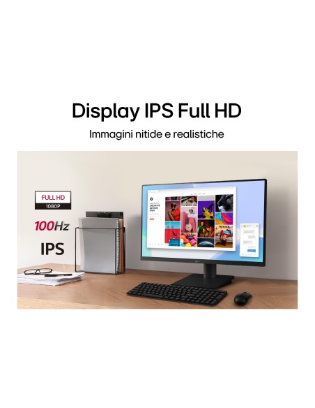 LG 24BR400-B MONITOR 24" IPS FHD   5MS/100HZ