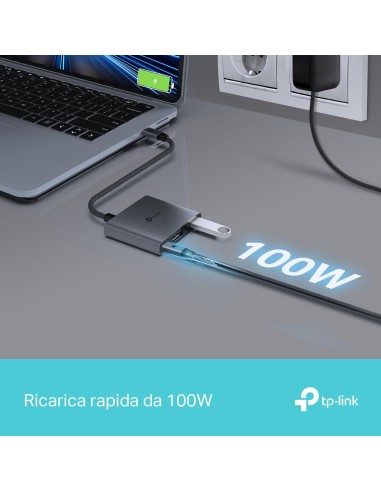 TPLINK UH3020C USB-C 3IN1 HUB USB/USB-C/HDMI ADATTATORE MULTIPORTA