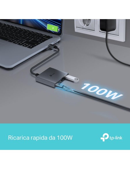 TPLINK UH3020C USB-C 3IN1 HUB USB/USB-C/HDMI ADATTATORE MULTIPORTA