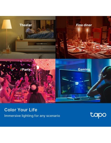TPLINK TAPO TL13E SMART WI-FI LED E27 LAMPADINA COLORE GOOGLE/ALEXA