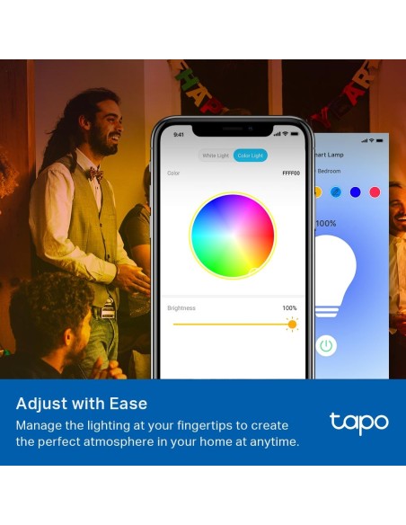 TPLINK TAPO TL13E SMART WI-FI LED E27 LAMPADINA COLORE GOOGLE/ALEXA