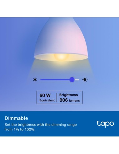 TPLINK TAPO TL13E SMART WI-FI LED E27 LAMPADINA COLORE GOOGLE/ALEXA