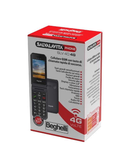 BEGHELLI SLV40 4G TASTO SOCCORSO   2,8" GRIGIO SCURO
