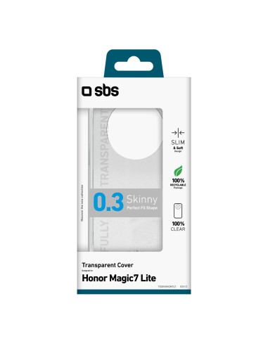 SBS TESKINHOM7LT HONOR MAGIC7 LITE COVER MORBIDA TPU TRASPARENTE