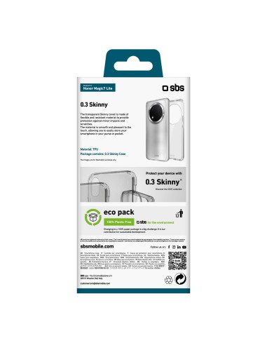 SBS TESKINHOM7LT HONOR MAGIC7 LITE COVER MORBIDA TPU TRASPARENTE