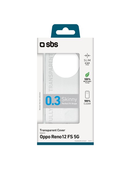 SBS TESKINOPR12FS5GT OPPO RENO 12F 5G COVER MORBIDA TPU TRASPARENTE