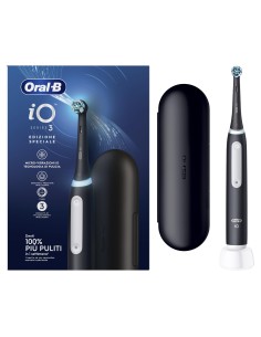 ORAL B POWER IO3S BLACK STRIPPED   RIMOTORE DI PLACCA