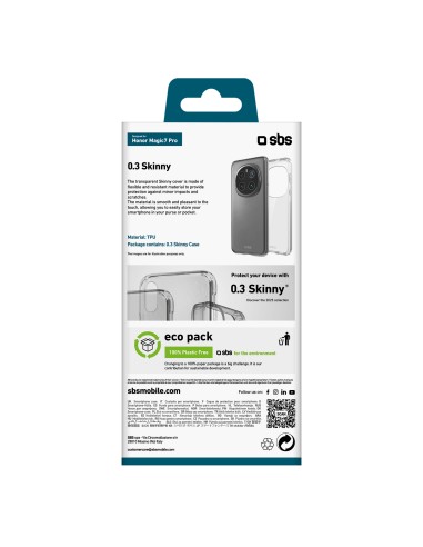 SBS TESKINHOM7PT HONOR MAGIC7 PRO COVER MORBIDA TPU TRASPARENTE