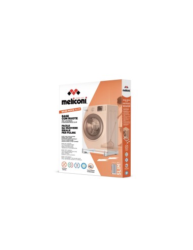 MELICONI BASE MOVE SLIM IN PLASTICA RICICLATA ANTIVIBRAZIONE RUOTE