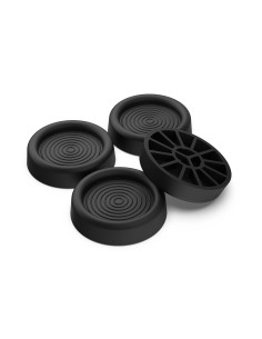 MELICONI BASE SUPPORTI GOMMA NERO ANTIVIBRAZIONI 6,5CM DIAMETRO