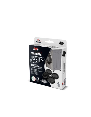 MELICONI BASE SUPPORTI GOMMA NERO ANTIVIBRAZIONI 6,5CM DIAMETRO