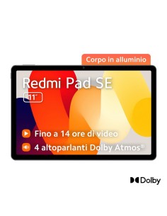 XIAOMI TABLET REDMI PAD SE 11"     8GB/256GB 2K GRAPHITE GRAY