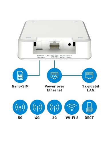 AVM FRITZBOX 6860 5G MODEM/ROUTER LTE 5G AC3000 DUAL BAND IP54