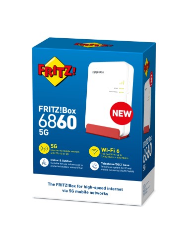 AVM FRITZBOX 6860 5G MODEM/ROUTER LTE 5G AC3000 DUAL BAND IP54