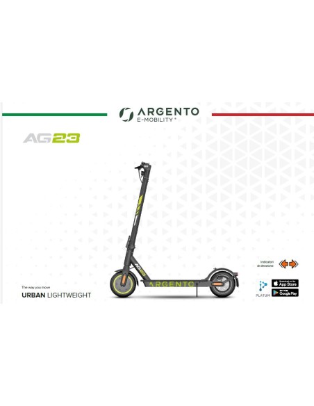 ARGENTO MONOPATTINO 8,5" AG23