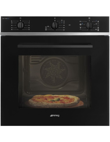 SMEG SF64M3S1PZB FORNO A 60CM 9F   NERO FUNZ. PIZZA COTTURA VAPORE