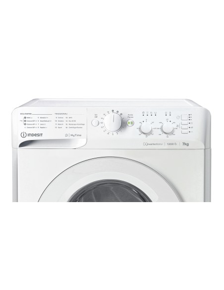 LAVATRICI CARICA FRONTALE: vendita online INDESIT MTWC71296WIT LVB A 7KG 1200G INVERTER PULIZIA CESTELLO in offerta