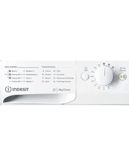 LAVATRICI CARICA FRONTALE: vendita online INDESIT MTWC71296WIT LVB A 7KG 1200G INVERTER PULIZIA CESTELLO in offerta