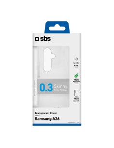SBS TESKINSAA26T SAMSUNG A26 COVER MORBIDA TPU TRASPARENTE 2