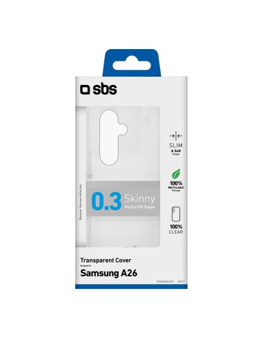 SBS TESKINSAA26T SAMSUNG A26 COVER MORBIDA TPU TRASPARENTE