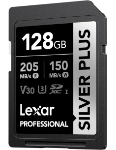 LEXAR SECURE DIGITAL 128GB SILVER PLUS L.205MB/S S.150MB/S 2