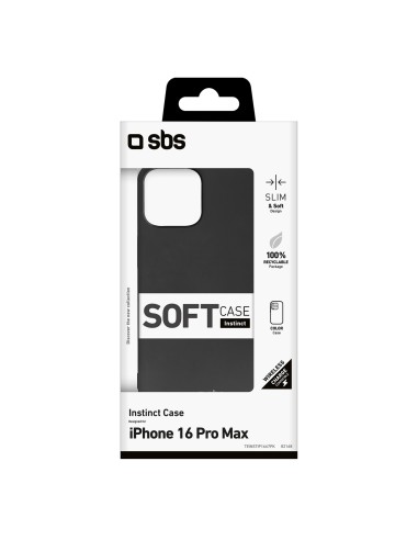 SBS TEINSTIP1667PK IPHONE 16 PRO MAX COVER INSTINCT NERO
