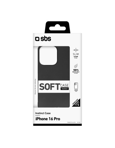 SBS TEINSTIP1661PK IPHONE 16 PRO COVER INSTINCT NERO