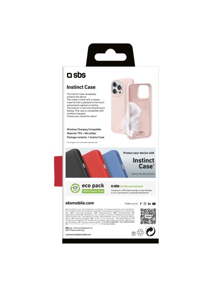SBS TEINSTIP1661PP IPHONE 16 PRO COVER INSTINCT ROSA