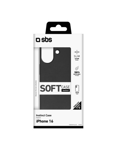 SBS TEINSTIP1661K IPHONE 16 COVER INSTINCT NERO