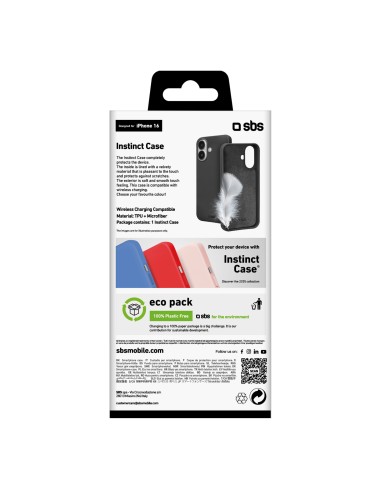 SBS TEINSTIP1661K IPHONE 16 COVER INSTINCT NERO