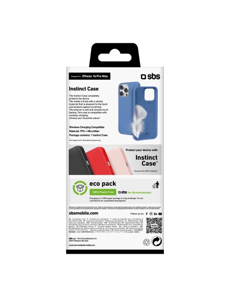 SBS TEINSTIP1667PB IPHONE 16 PRO MAX COVER INSTINCT BLU