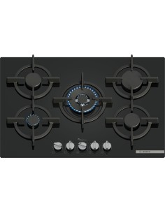 BOSCH PPQ7A6I15 PIANO COTTURA 75 CM VETRO TEMP. NERO 5F GRIGLIE GHISA