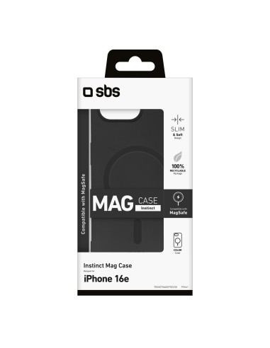 SBS TEINSTMAGIPSE25K IPHONE 16E COVER INSTINCT MAGSAFE NERO