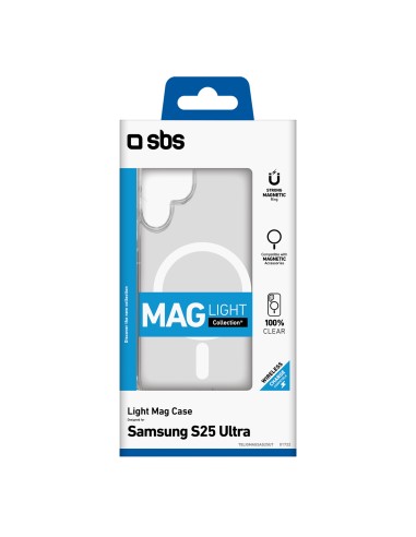 SBS TELIGMAGSAS25UT SAMSUNG S25 ULTRA COVER RIGIDA MAGSARE TRASPARENTE