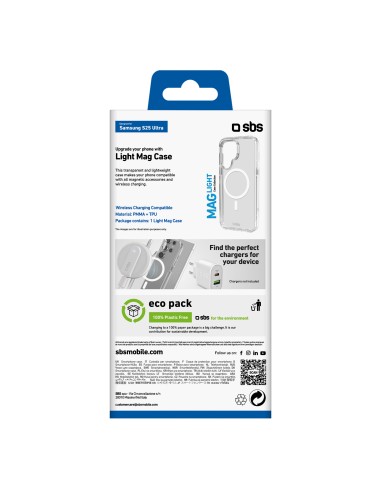 SBS TELIGMAGSAS25UT SAMSUNG S25 ULTRA COVER RIGIDA MAGSARE TRASPARENTE