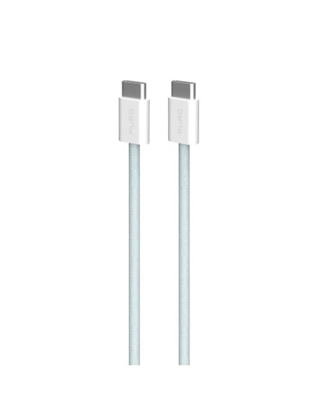 PURO PUCCCFABK415MTLBLUE CAVO IN TESSUTO USB-C/USB-C 1,5M 60W AZZURRO