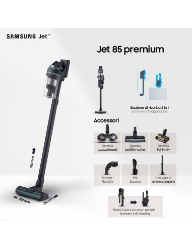 SAMSUNG VS20C852FTB SCOPA ELETT.   RICARICABILE JET 85 PREMIUM