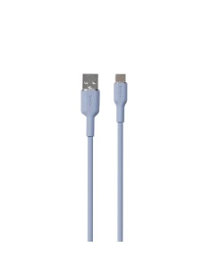 PURO PUUSBCICONLBLUE CAVO SOFT USB-A/USB-C 1.5M BLU CHIARO