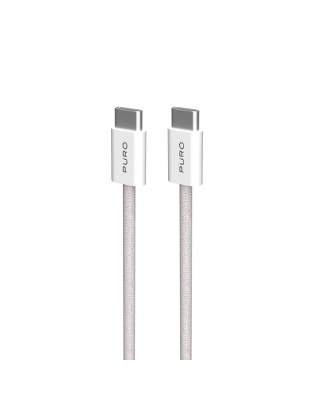 PURO PUCCCFABK415MTBEG CAVO IN TESSUTO USB-C/USB-C 1,5M 60W BEIGE