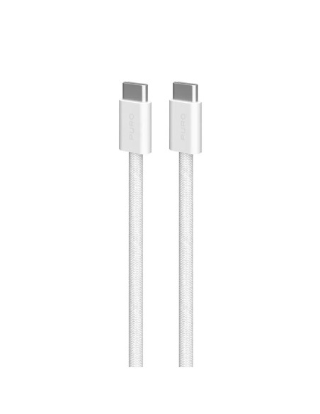 PURO PUCCCFABK415MTWHI CAVO IN TESSUTO USB-C/USB-C 1,5M 60W BIANCO