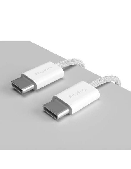 PURO PUCCCFABK415MTWHI CAVO IN TESSUTO USB-C/USB-C 1,5M 60W BIANCO