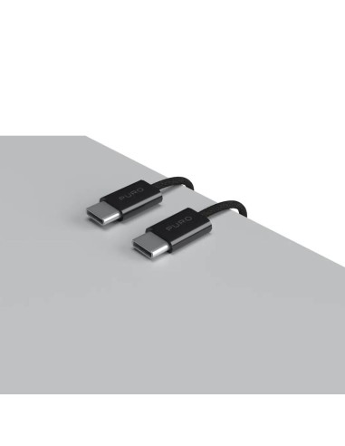PURO PUCCCFABK415MTBLK CAVO IN TESSUTO USB-C/USB-C 1,5M 60W NERO