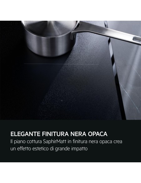 AEG TI84IB30IZ PIANO COTTURA INDUZIONE 80CM 4F SAPHIRMATT NERO OPACO