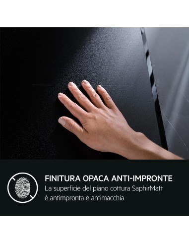 AEG TI84IB30IZ PIANO COTTURA INDUZIONE 80CM 4F SAPHIRMATT NERO OPACO
