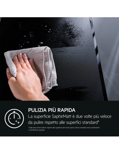 AEG TI84IB30IZ PIANO COTTURA INDUZIONE 80CM 4F SAPHIRMATT NERO OPACO